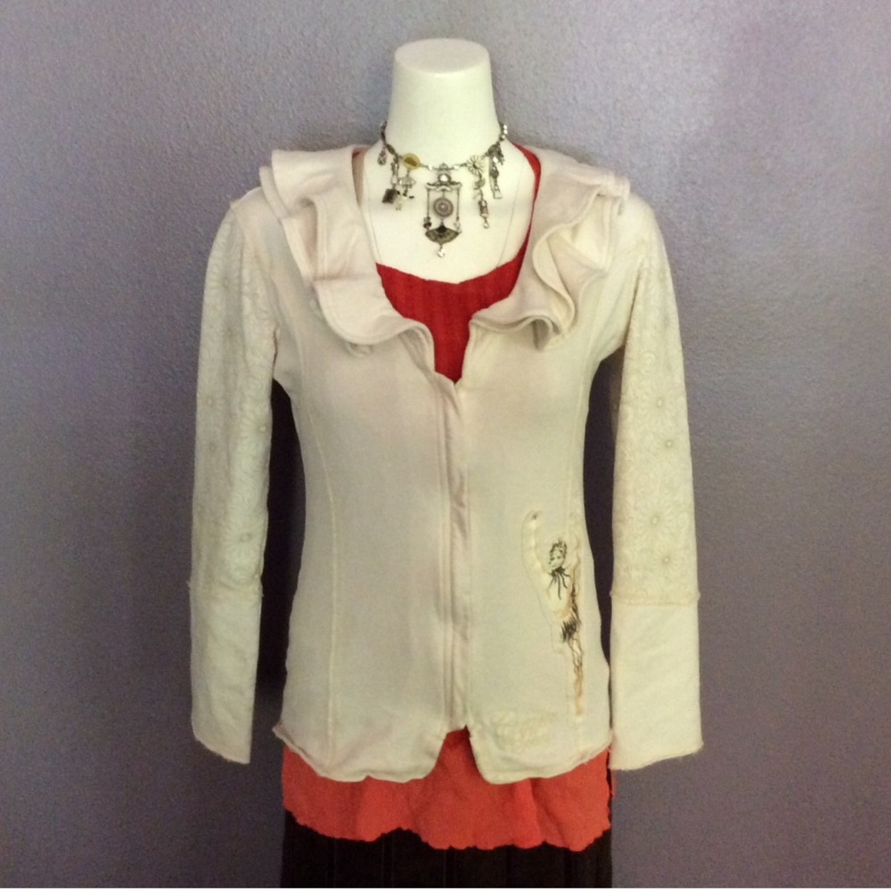 Cirque De Soliel off-white light jacket